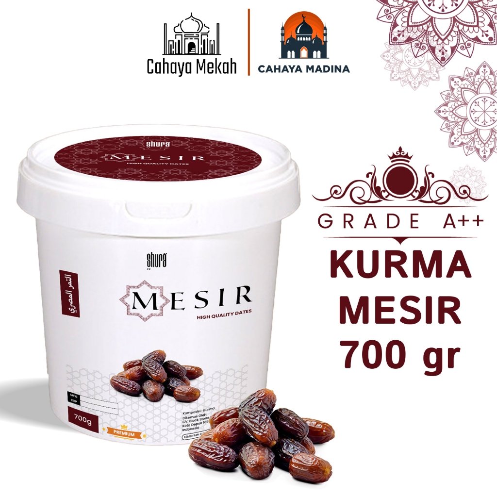 

Shura Kurma Mesir Premium Bucket 700 gr Egyptians Dates Kurma High Quality