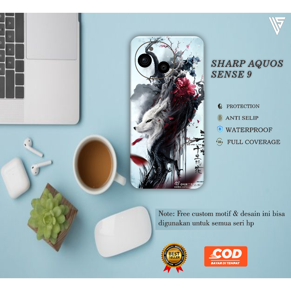 GARSKIN HANDPHONE SHARP AQUOS SENSE 9 FREE CUSTOM ISI 2 PCS