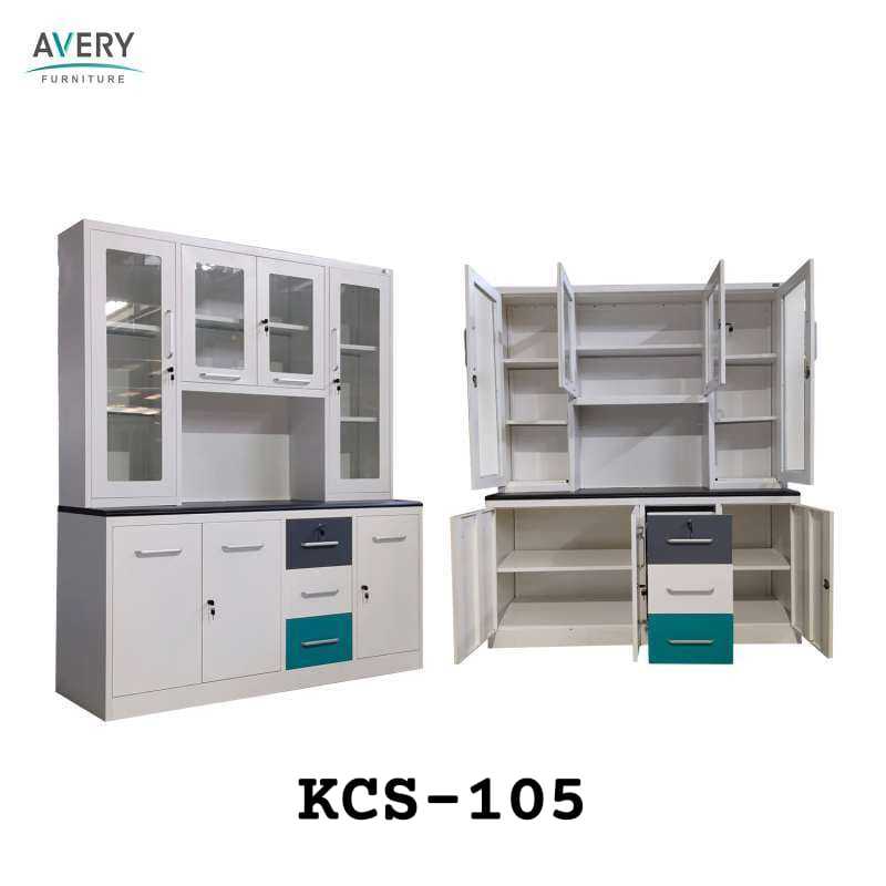 Lemari Dapur Besi 4 Pintu Rak Piring Besi AVERY KHUSUS BOGOR KURIR TOKO