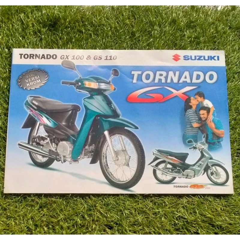 Poster brosur katalog leaflet jadul lawas Suzuki Tornado GS110 GS 110/Tornado GX100 GX 100 Krom Chro
