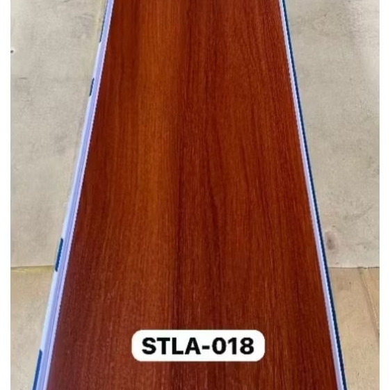 plafon pvc motif serat kayu merah doff STLA -018 (PERLEMBAR)