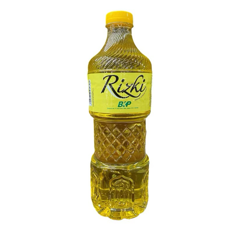 

MINYAK GORENG RIZKI BOTOL 1 BOTOL ISI 850ML MINYAK SAWIT PREMIUM