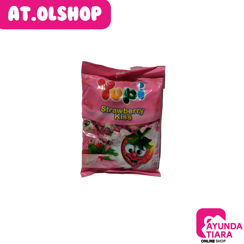 

Yupi Love strawberry kis 1pack isi 40pcs