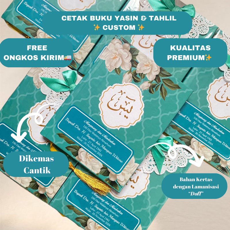 CETAK BUKU YASIN & TAHLIL HARDCOVER CUSTOM