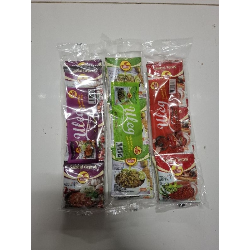 

FinnaFOOD Sambal uleg 3 varian - Sambal uleg sachet 1 pack isi 10 sachet