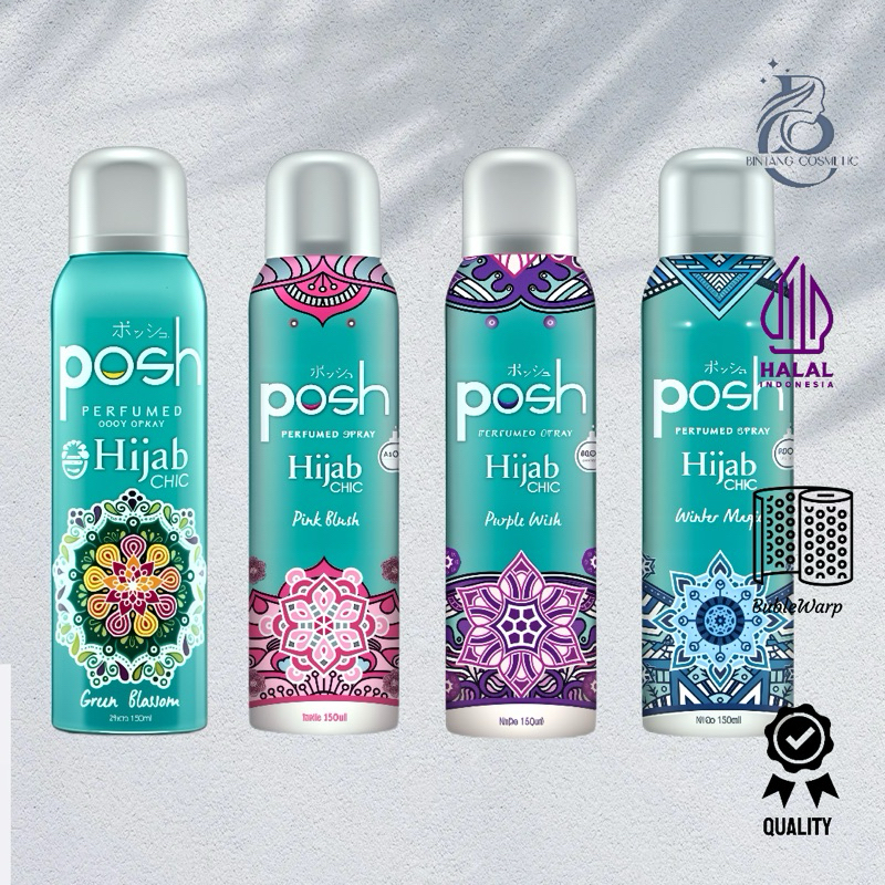 Posh Parfumed Spray Hijab Chic , Parfum Posh Hijab series