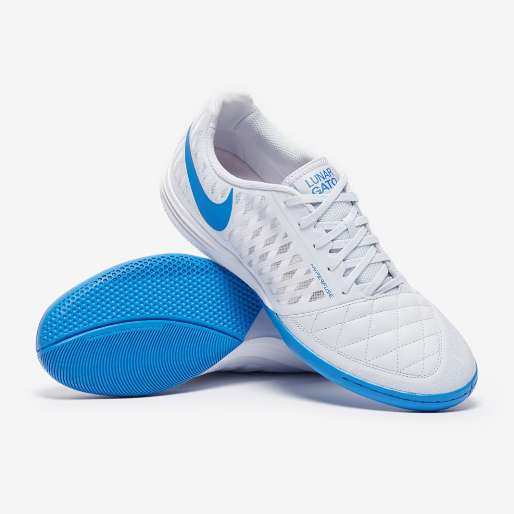 Sepatu Futsal Nike LunarGato II IC Grey Blue 580456-013 Original BNIB