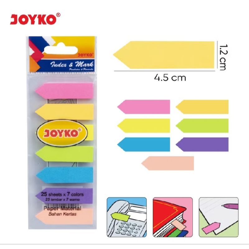 

INDEX & MARK/POST IT WARNA JOYKO IM-33 (PANAH-KERTAS)