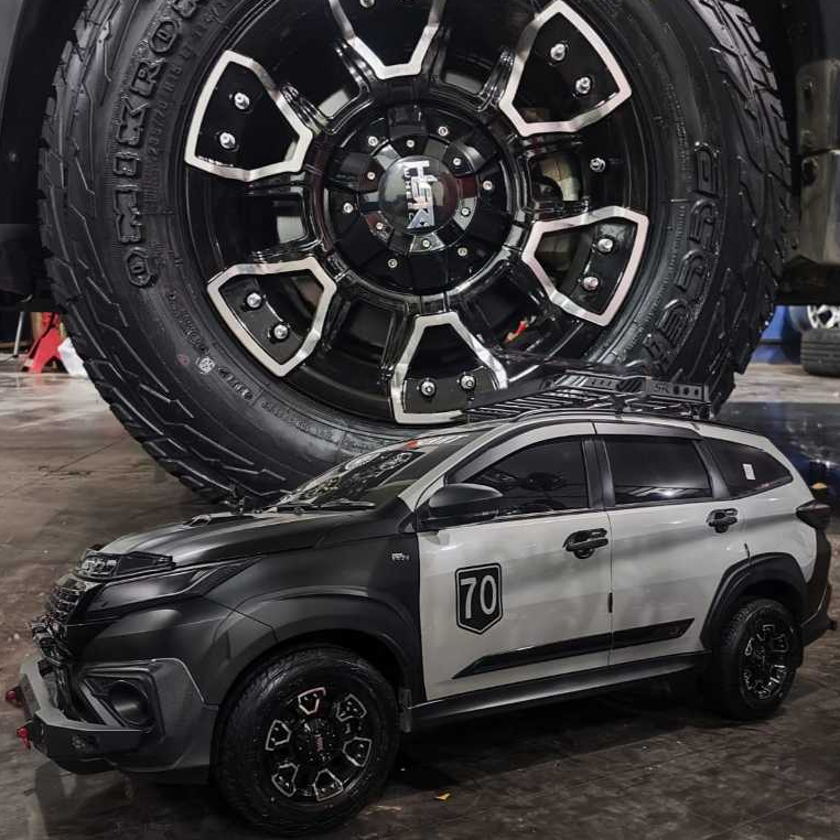 Velg Untuk Mobil Rush Ring 15 Paket Ganteng Velg Dan Ban 235 70 Accelera Omikron AT Hsr Komo