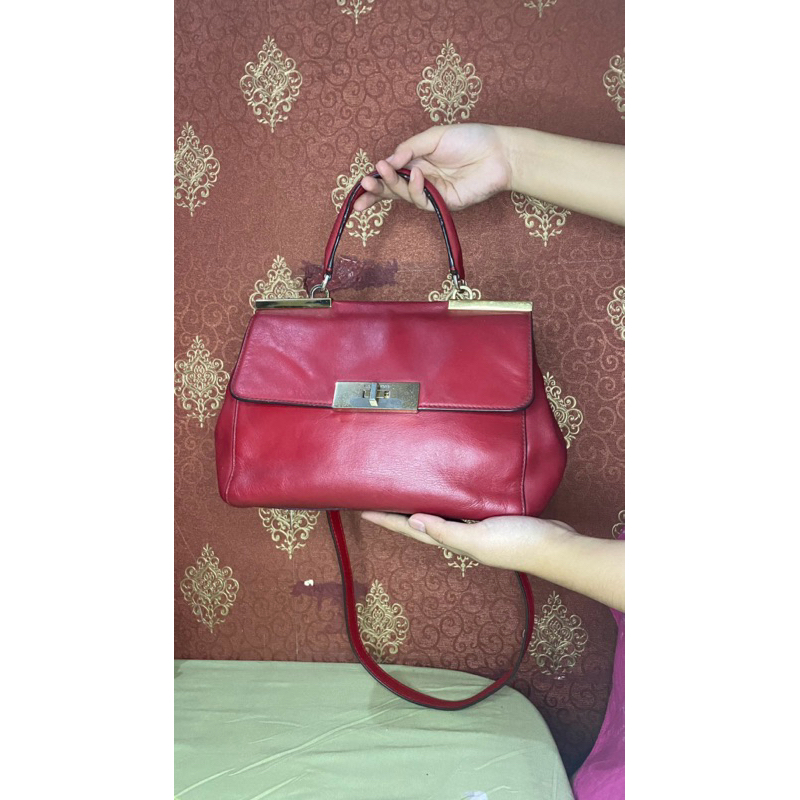MK Shoulder Bag Red