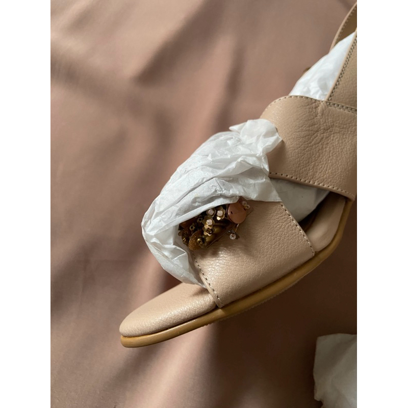 Sandal Pvra Cavva Mid Heels Nude (New)