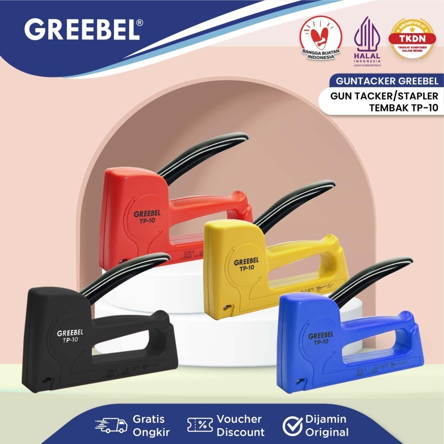 

Stapler Staples Gun Tembak Greebel TP-10 Guntacker Pengokot Hekter Necis
