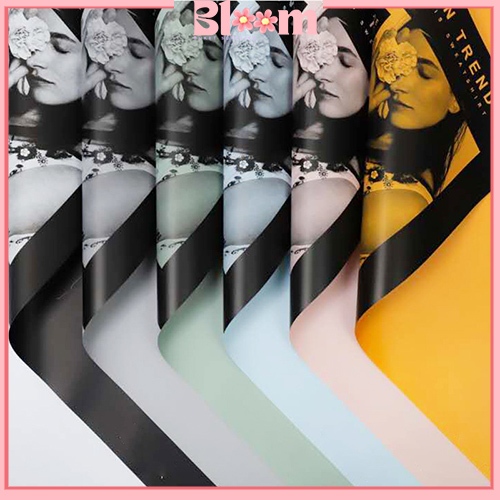 

20 Lembar Kertas buket bunga motif koran magazine flower wrapping paper KB6014