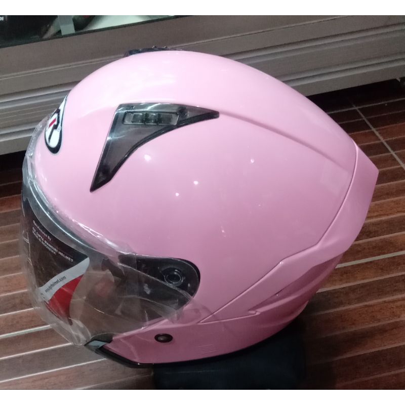 Helm DYR Subaru Warna Pink Helm Half Face SNi