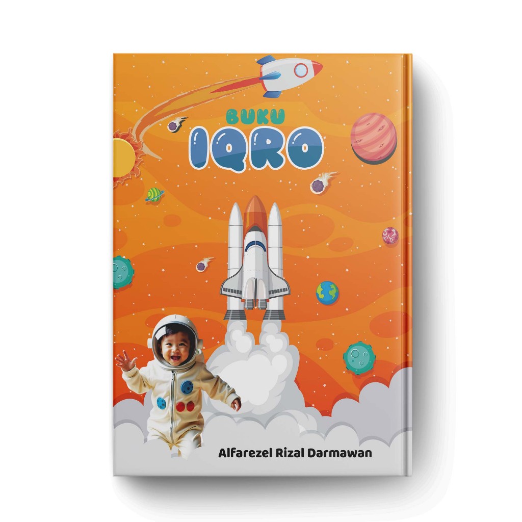 IQRO BESAR HVS - Belajar Membaca Al Quran Untuk Anak CUSTOM cetak Nama dan Foto