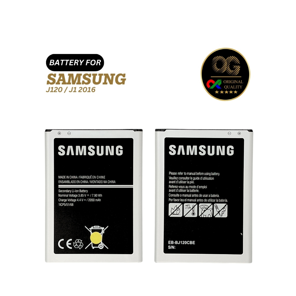 BATERAI / BATTERY / BATRE FOR SAMSUNG J120 / J1 2016 ORI