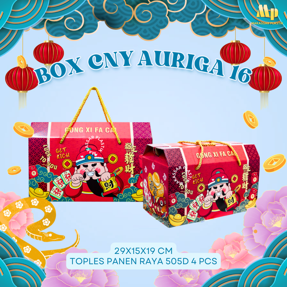 

BOX CNY AURIGA 16 / BOX HAMPERS IMLEK / DUS JAR HAMPERS @12 PCS