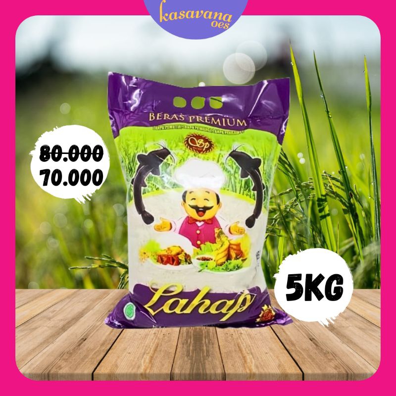 

TERMURAH! BERAS PREMIUM LAHAP LELE 5KG PULEN