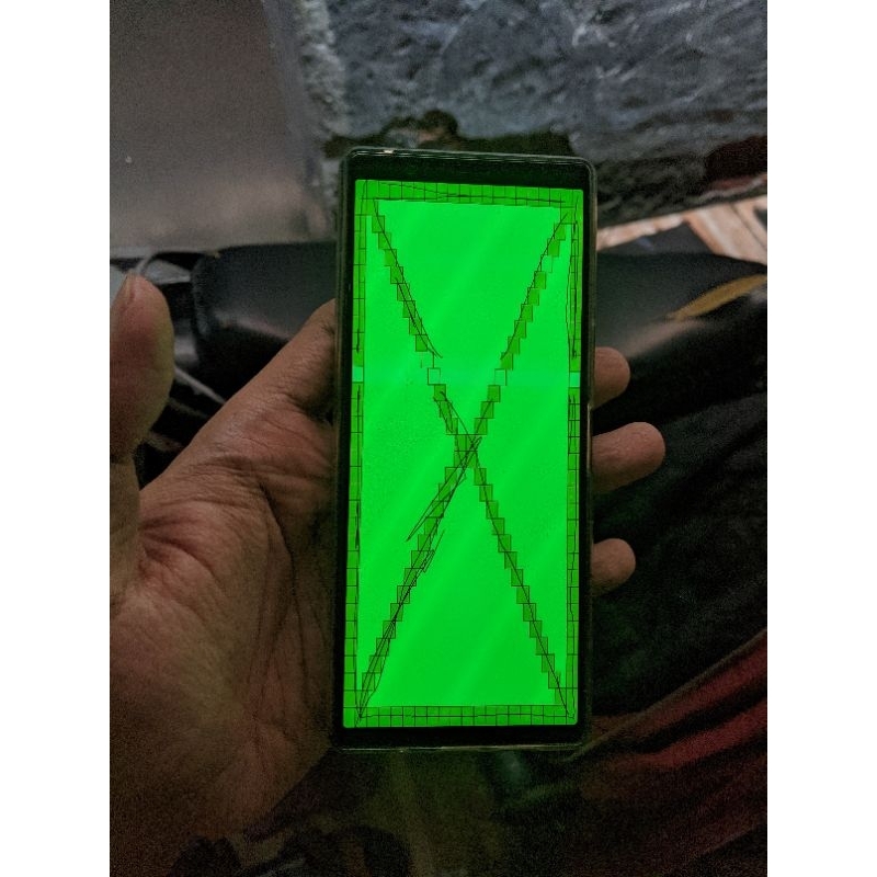 Lcd Xperia 5 ori copotan minus kehijauan