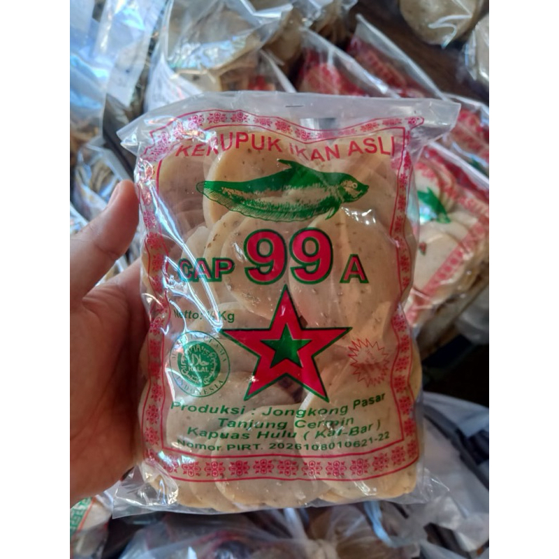

Kerupuk Ikan Belidak Cap 99 A / Keropok Ikan Belidak Cap 99 A