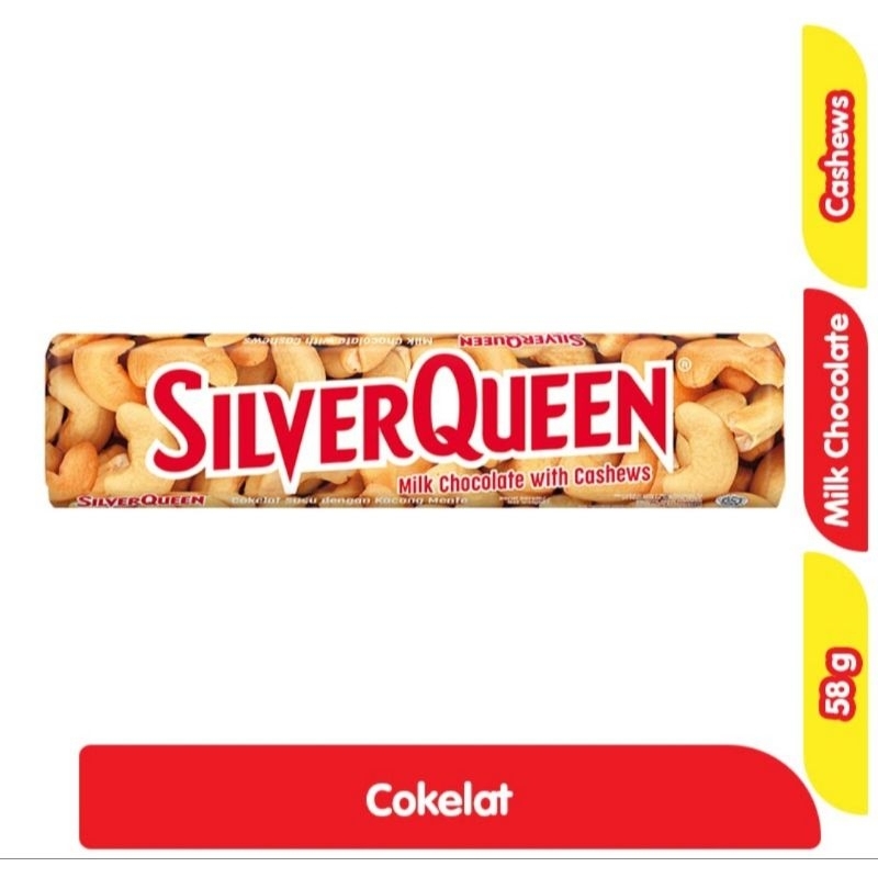 

SilverQueen Coklat Susu Batang Cashew 58g