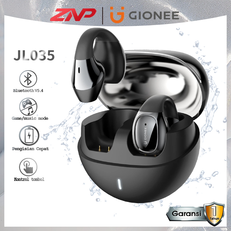 ZNP X GIONEE JL035 TWS Ear Clip Wireless Earphone Noise Cancelling 360° Surround Sound Bass HD Call 