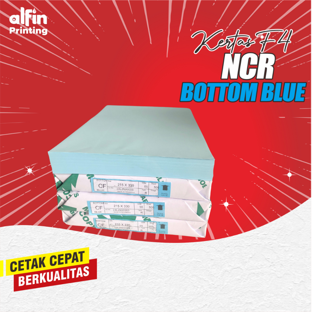 

Kertas NCR BOTTOM BLUE, Cetak Nota, Surat Jalan 2 Ply dan 3 Ply