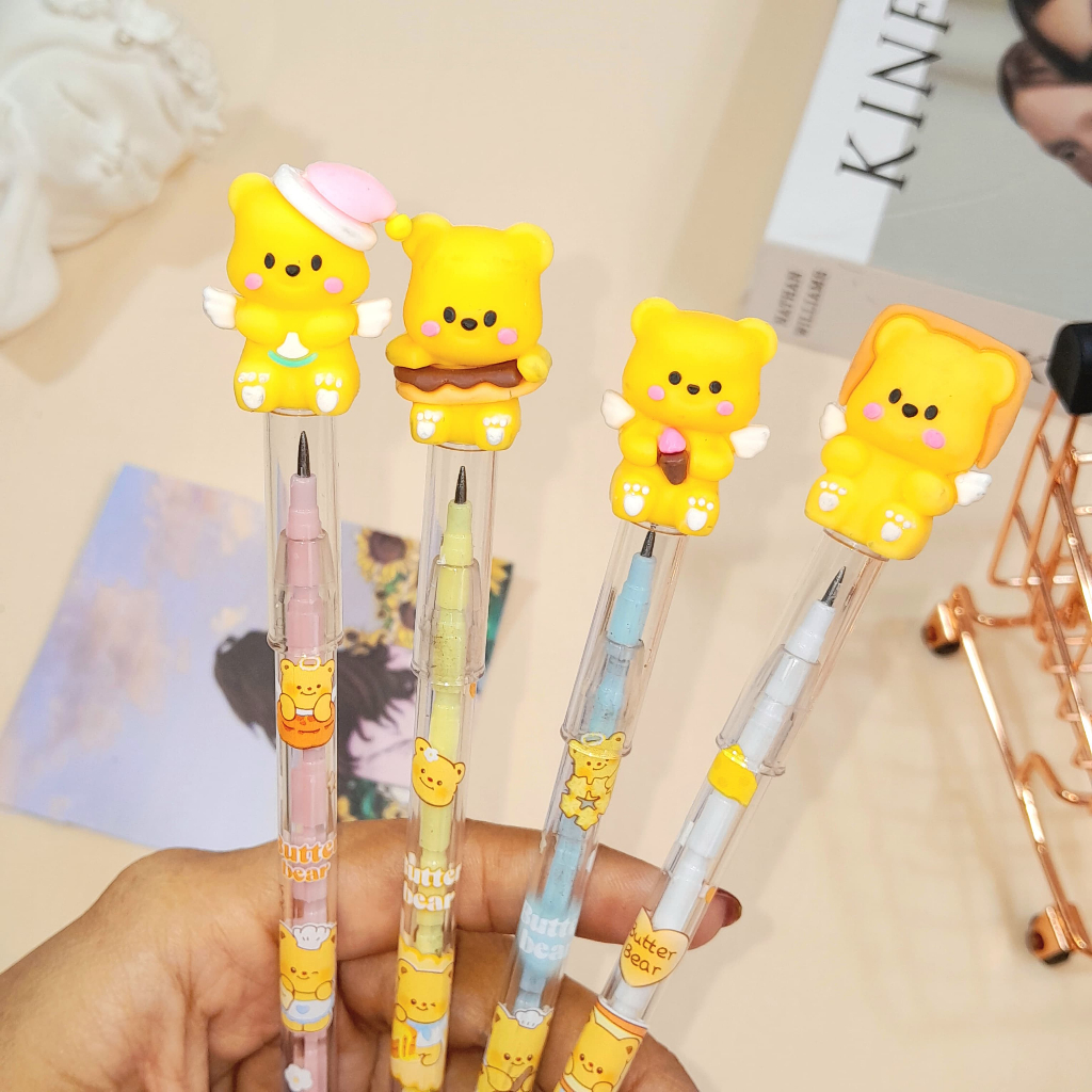 

Pensil Susun Butter Bear Super Cute Lucu Ready 4 Variant Warna / Pensil Susun Beruang Kuning Imut Unik Stationary Fancy Kekinian Best Seller Kualitas Terbaik Bisa Grosir dan COD Harga Termurah
