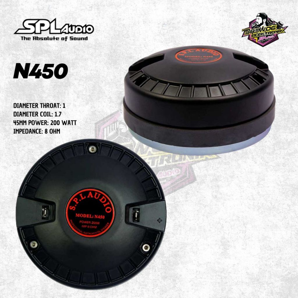 ORIGINAL PRODUK BREWOG SPL AUDIO DRIVER TWEETER N450