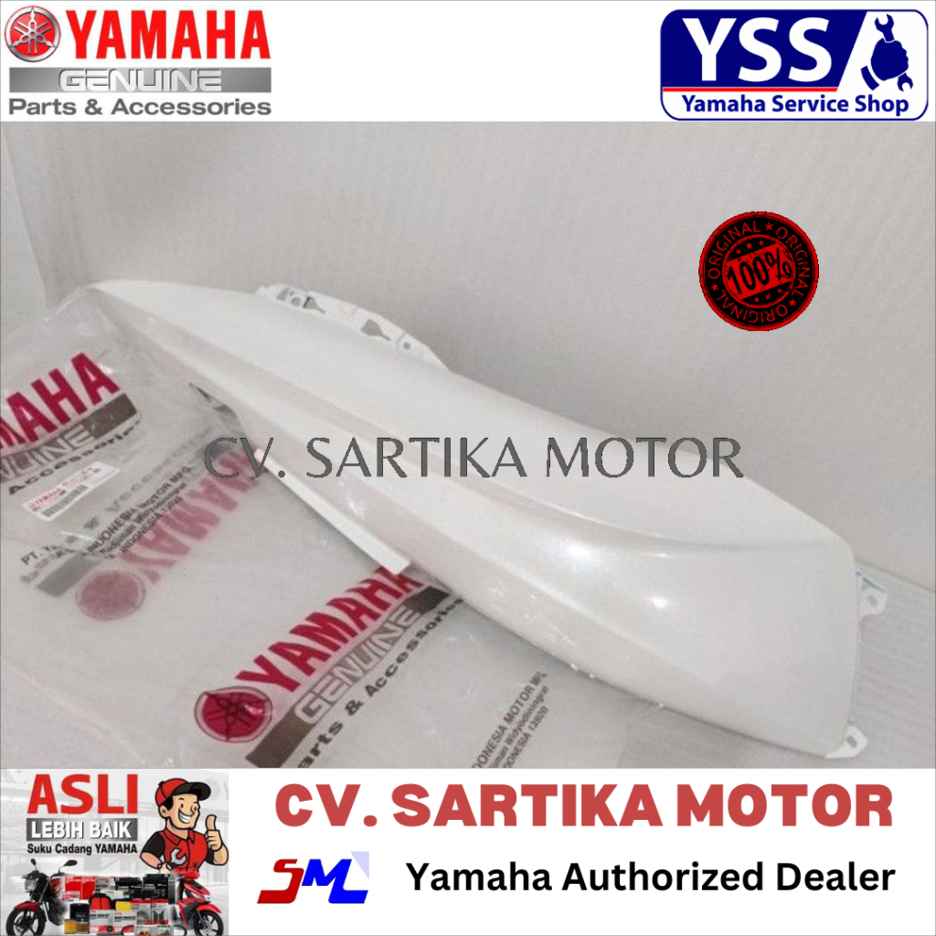 Cover body belakang KIRI Yamaha Lexi 125 PUTIH B3F-F1711-00-P0