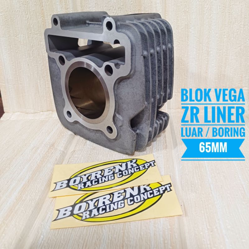 CYLINDER BLOK VEGA ZR BORE UP DIAMETER LINER LUAR 65~ 72~BOYRENK RACING