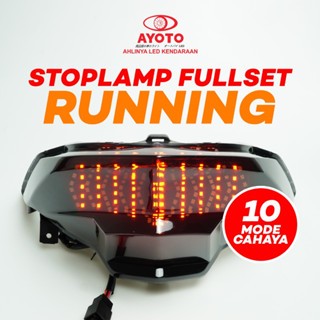 HEMAT (LIVE) AYOTO Stoplamp Full Set Running Motor Vario Beat FI/ESP & Deluxe LED Kualitas Tinggi