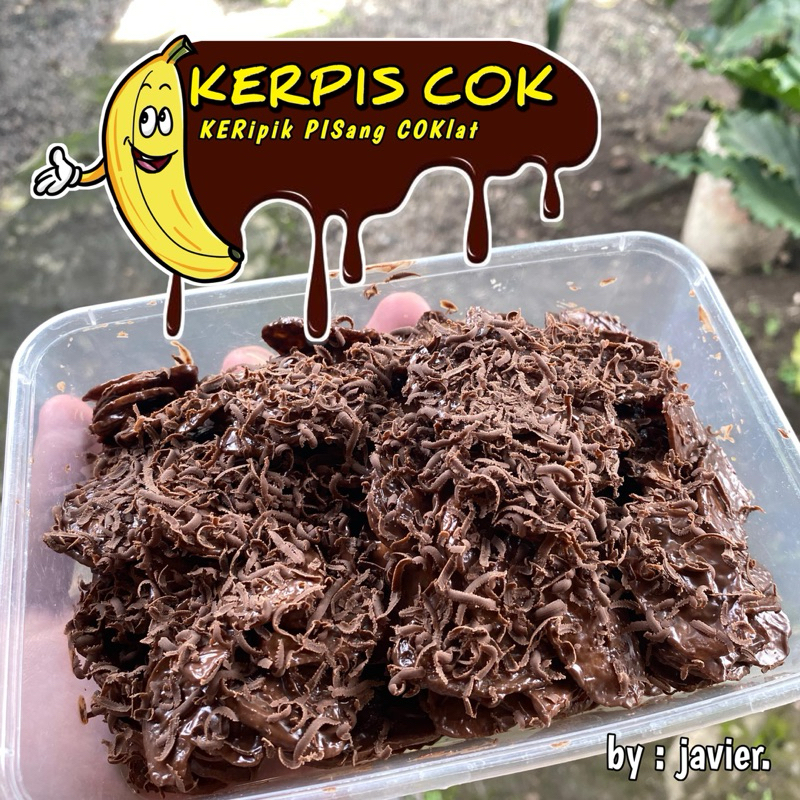 

KERIPIK PISANG COKLAT ( KERPIS COK ) | rasa coklat lumer Netto 150gram.