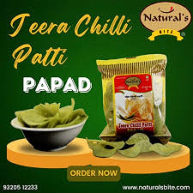 

NATURAL,S JEERA CHILLI PATTI PAPAD 100G