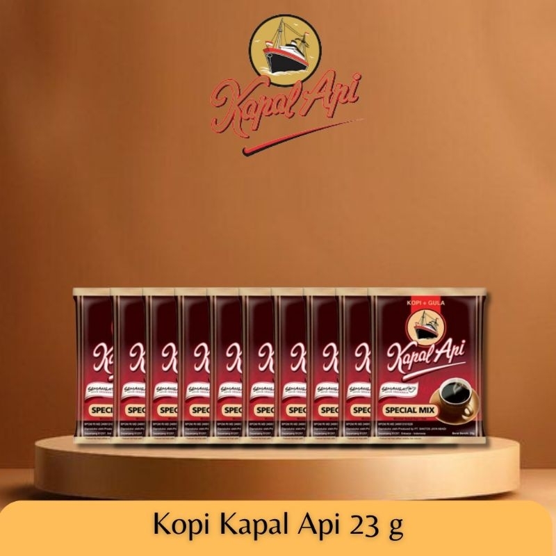 

Kopi Kemasan - Kopi Kapal Api 23 g ×10 pcs