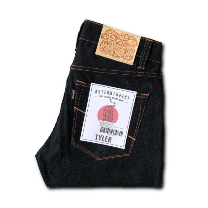 celana jeans/denim selvadge accent