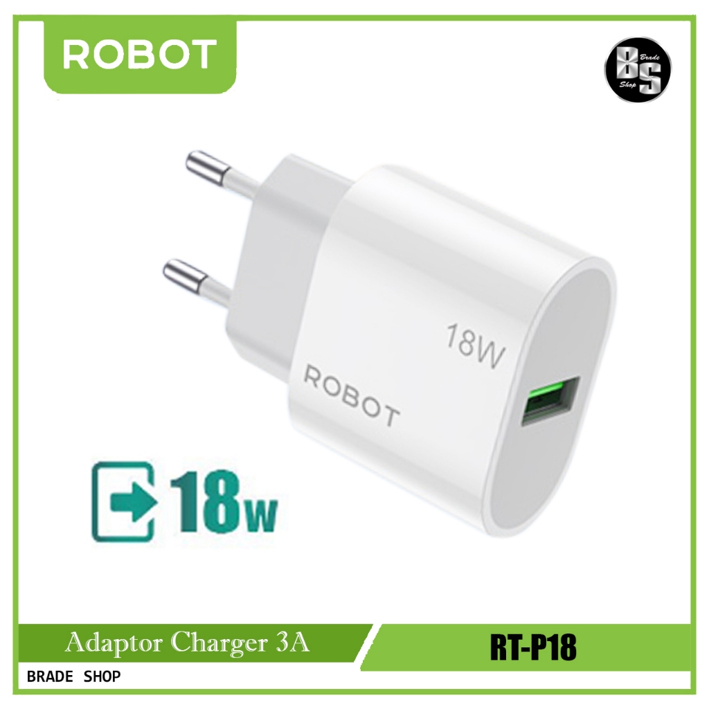 Adaptor Charger Robot 3A 18W RT-P18 Qualcomm 3.0 18W Quick Charger