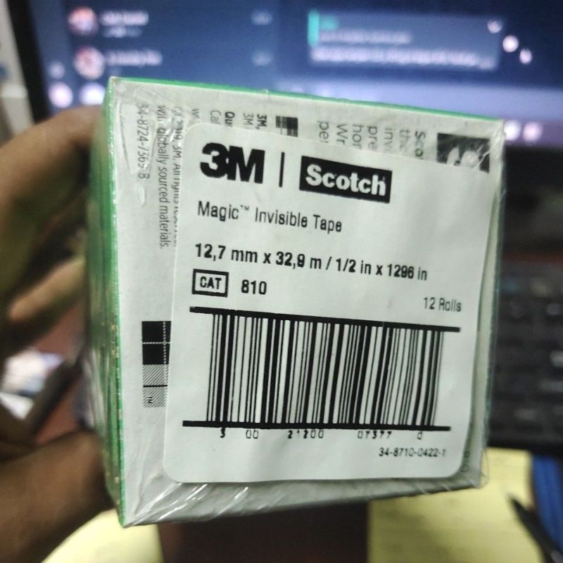 

Scotch Magic Invisible Tape 12.7 mm x 32.9 m / 1/2 in 1296 CAT 810