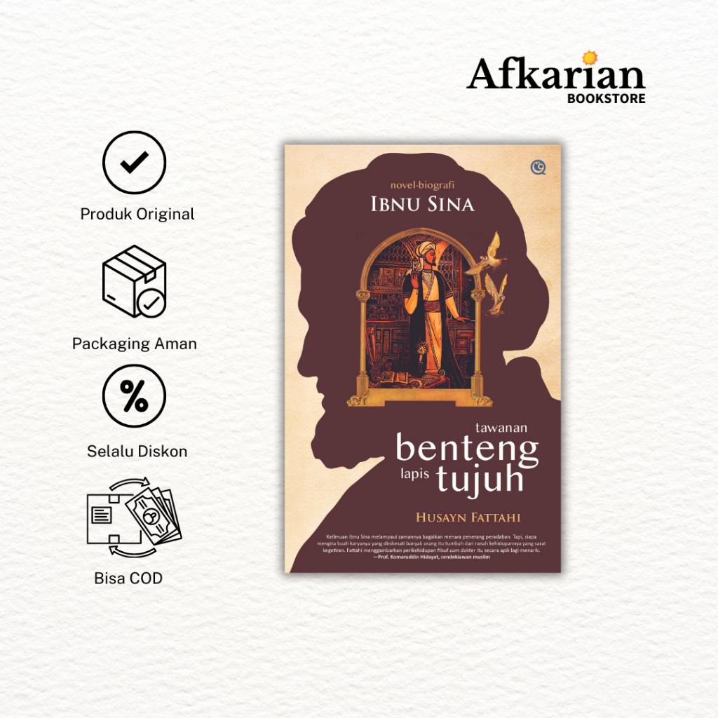 Buku Novel Biografi Ibnu Sina Tawanan Benteng Lapis Tujuh