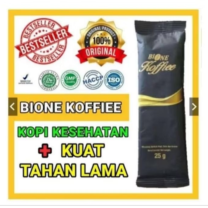 

[1 SACHET] KOPI BIONE KOFFIEE ORIGINAL 100% @25gr