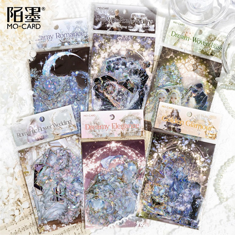 

(7E) sticker transparan hologram wedding dress bride pengantin groom gown gaun
