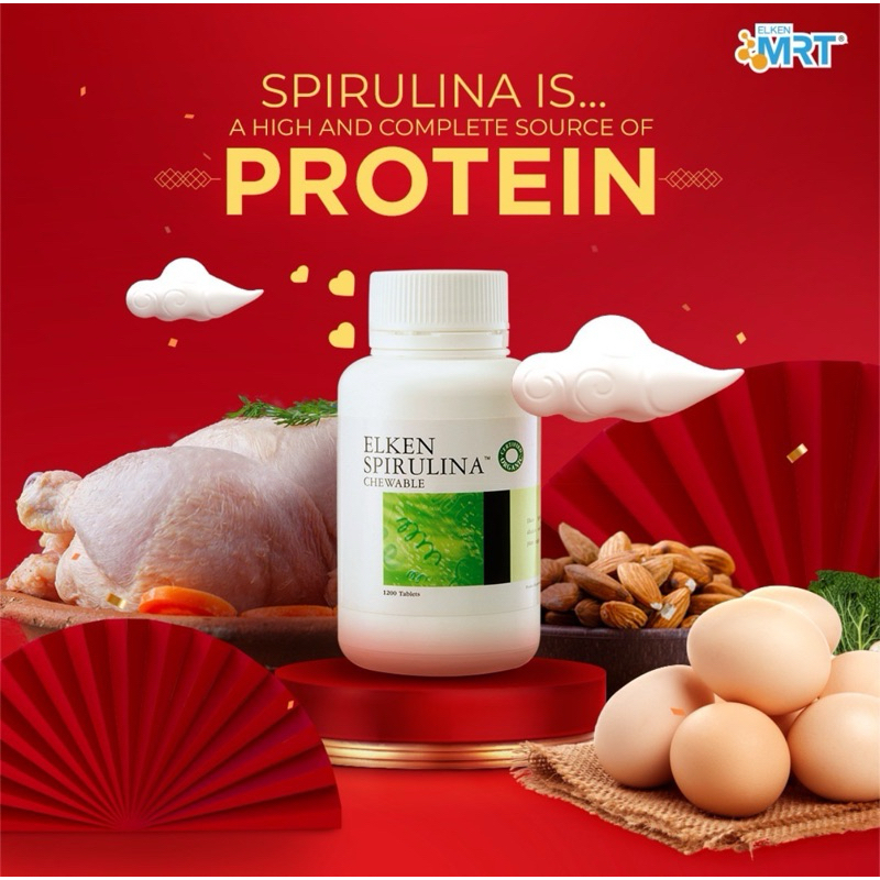Elken Spirulina 1200 Tablet