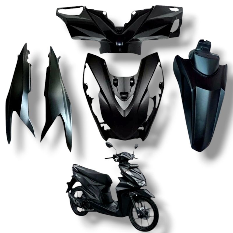 Fullset Body Halus Beat Esp LED Deluxe Hitam Doff 2020 - 2023