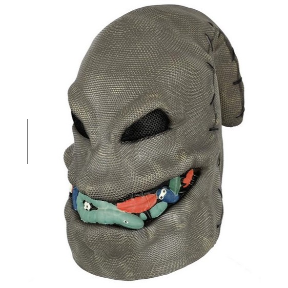 Topeng Halloween  Wajah Human Sak Hood Latex