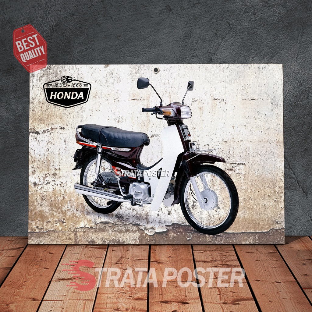 Hiasan dindin motor honda 100ex Poster otomotif Dekorasi kamar