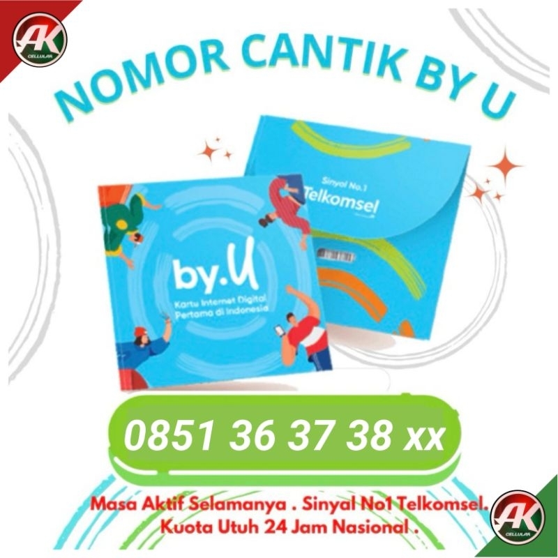 Kartu Perdana Nomor Cantik Byu Telkomsel Masa Aktif Selamanya