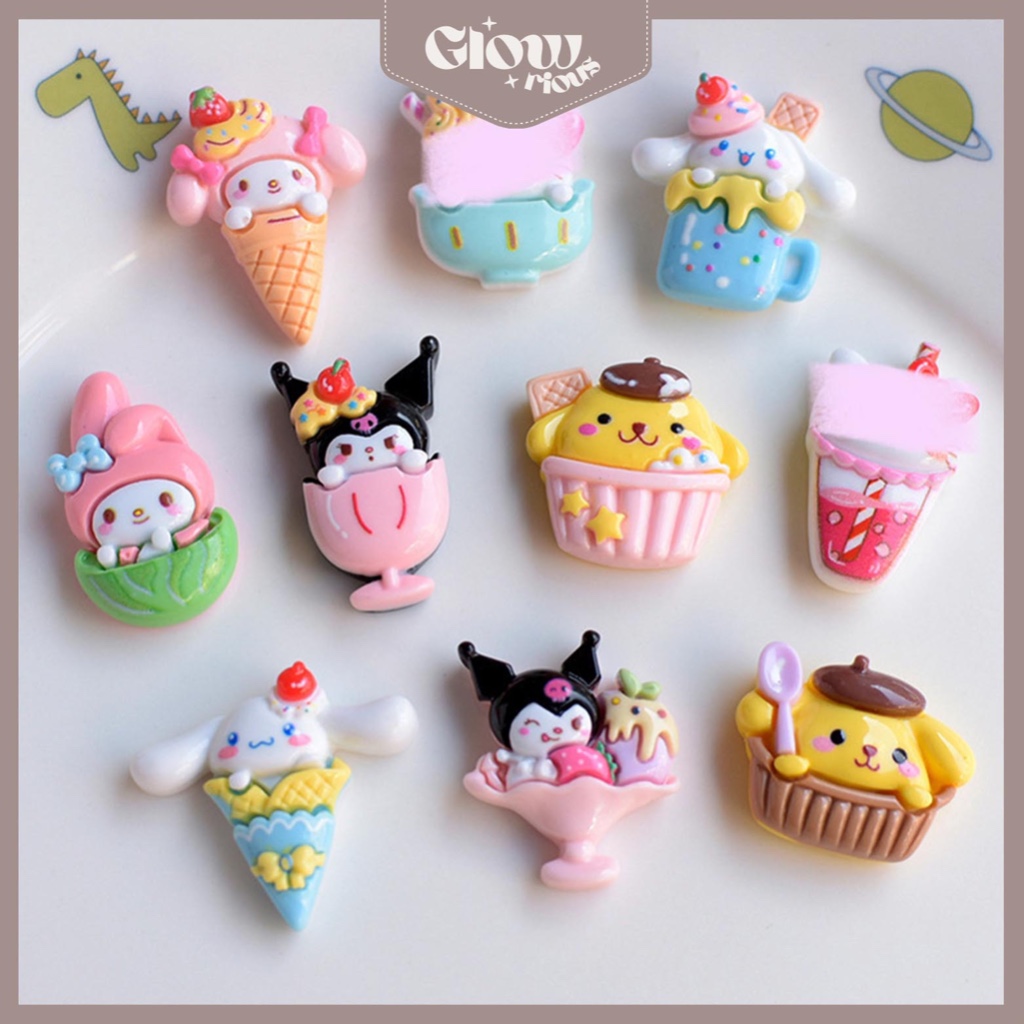 

GR Stiker 3D DIY Ice Cream Lucu Untuk Case HP Botol Cocok Untuk Souvenir Hadiah Aksesoris DIY Cute