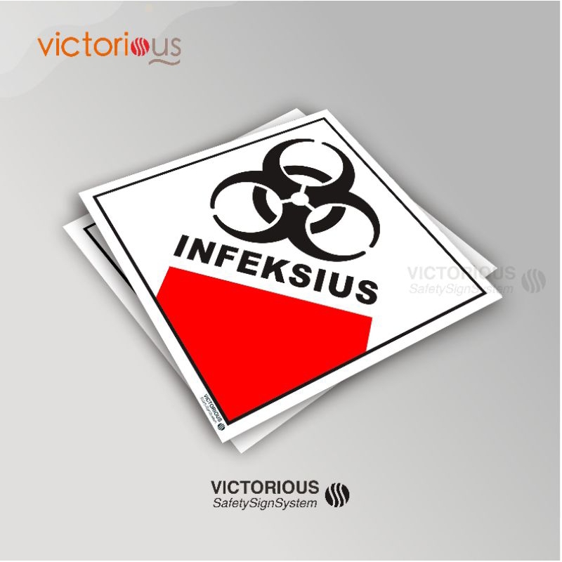 

Sticker Label Limbah B3 Simbol Hazmat Infeksius | Hazardous Material Infeksius Stiker Sign