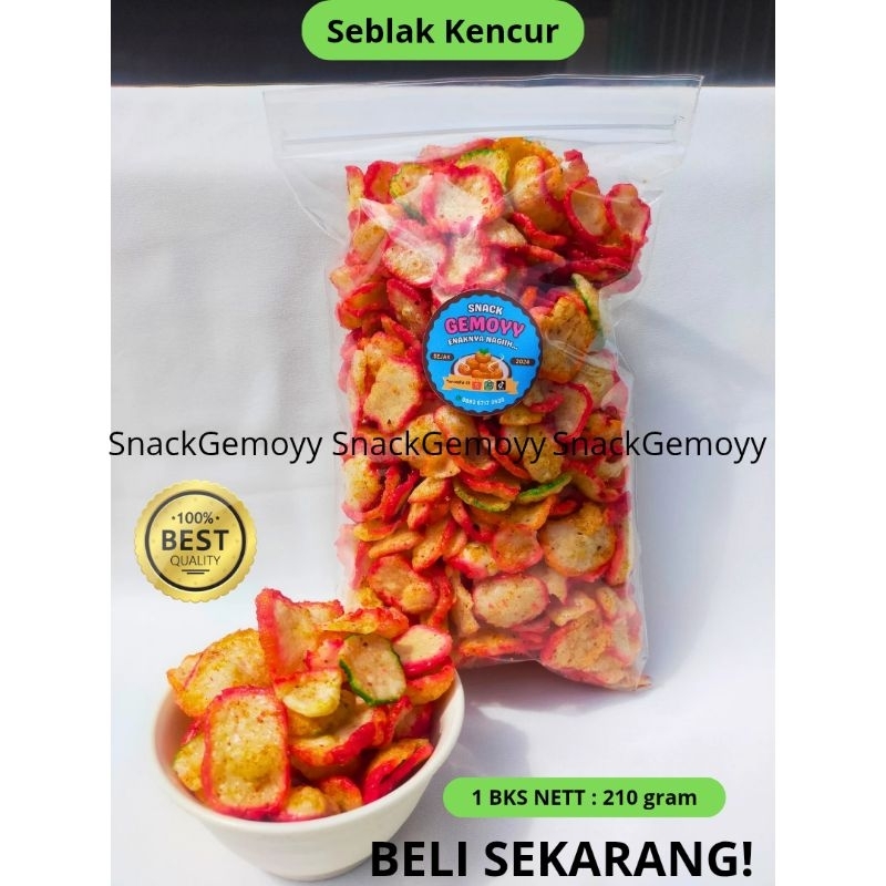 

Terlaris Kerupuk Seblak Kencur 210 gram Pedas Gurih Renyah Enak Halal
