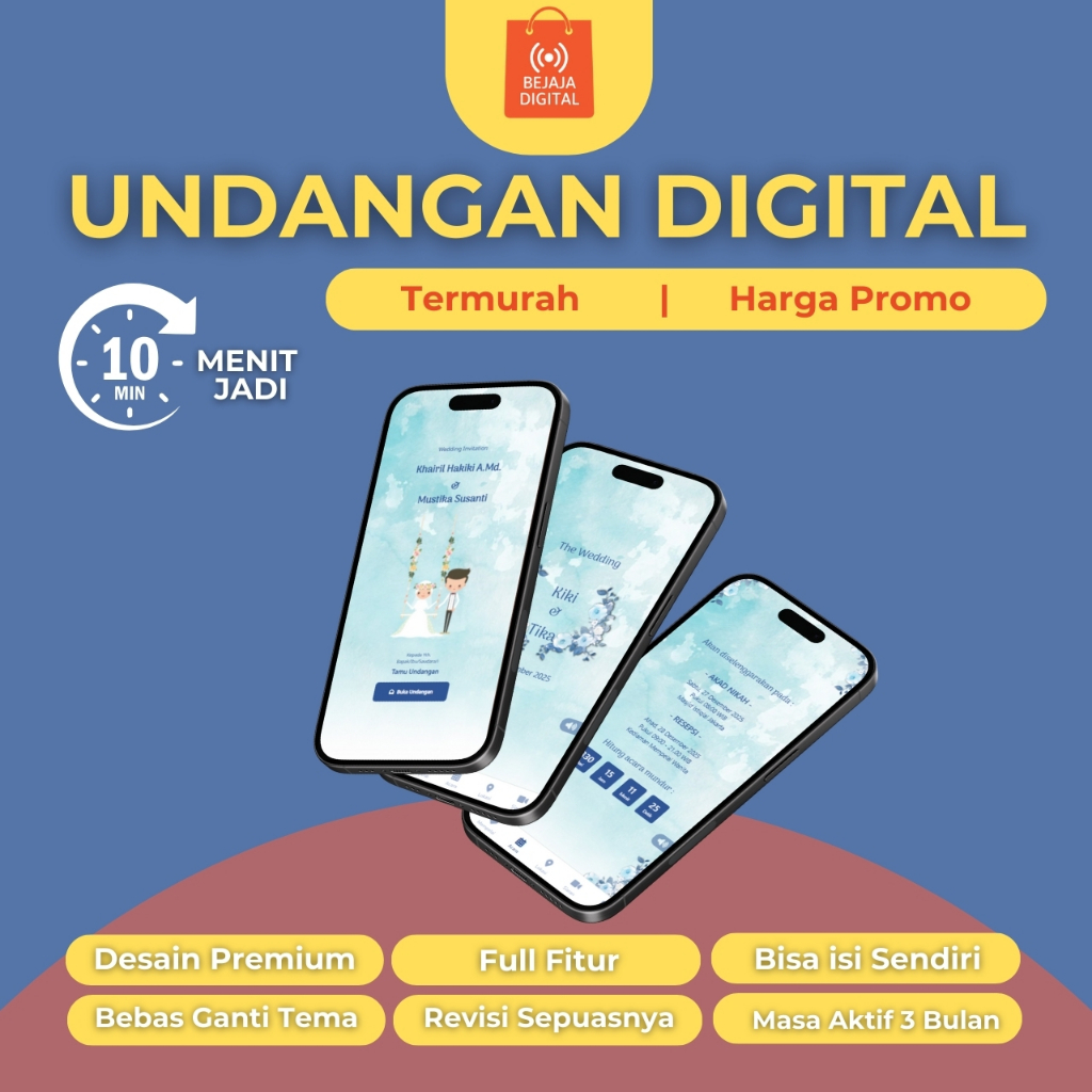 Undangan Digital Website - Wedding Invitation Cerah